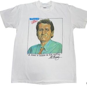 '87 Married With Children "A mans home is His Coffin" T-shirt sz Medium Al Bundy
